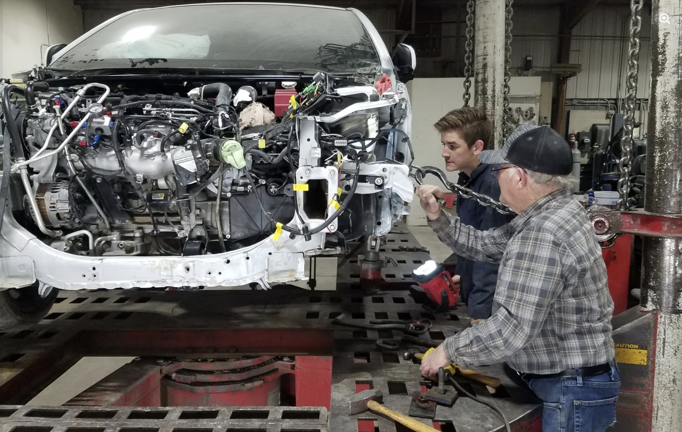 Crocker's Collision Center shop floor